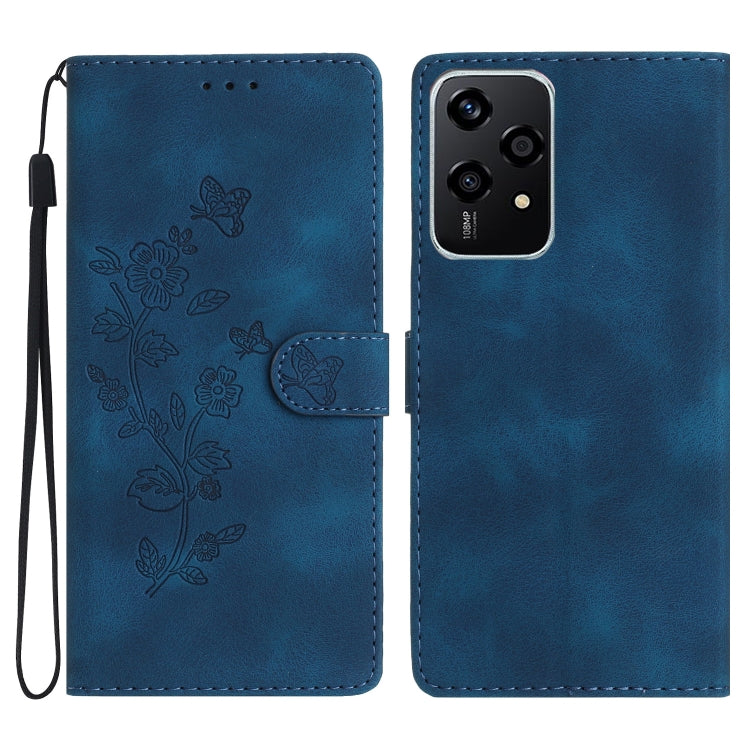 Flower Butterfly Embossing Pattern Leather Phone Case, For Honor 200 Lite Global, For Honor 90 Lite, For Honor 90 Pro, For Honor 90, For Honor 70, For Honor X7 / Play 30 Plus, For Honor X8 / X30i, For Honor 50 Lite