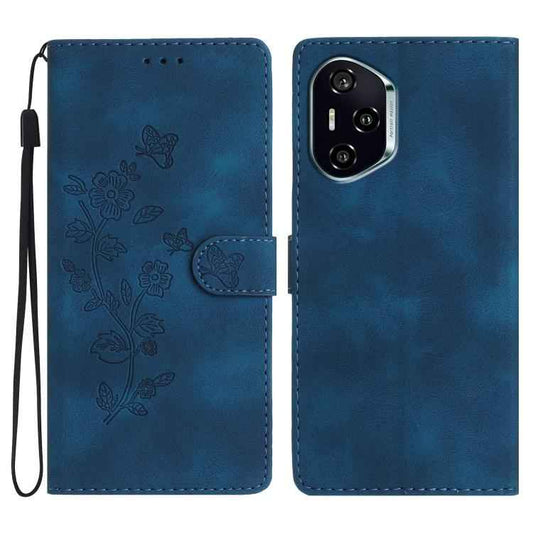 Flower Butterfly Embossing Pattern Leather Phone Case, For Honor 400 Global 156.5mm, For Honor X9c, For Honor Magic7 Pro, For Honor Magic7, For Honor X5b Plus, For Honor X5b, For Honor 200, For Honor 200 Pro