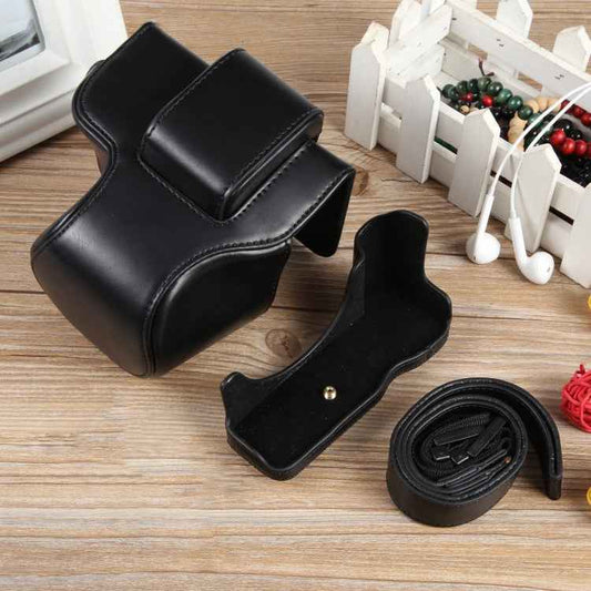 Full Body Magnetic Leather Camera Case Bag with Strap, Regular Edition