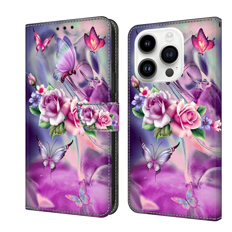 Crystal 3D Shockproof Protective Leather Phone Case, For iPhone 13 / 14, For iPhone 15 Pro
