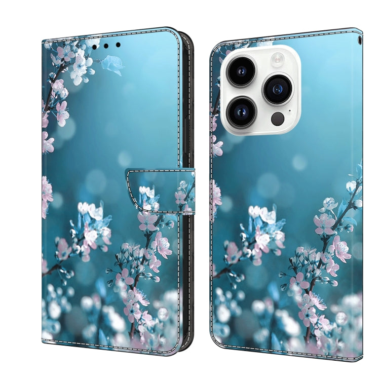 Crystal 3D Shockproof Protective Leather Phone Case, For iPhone 15 Pro, For iPhone 13 / 14