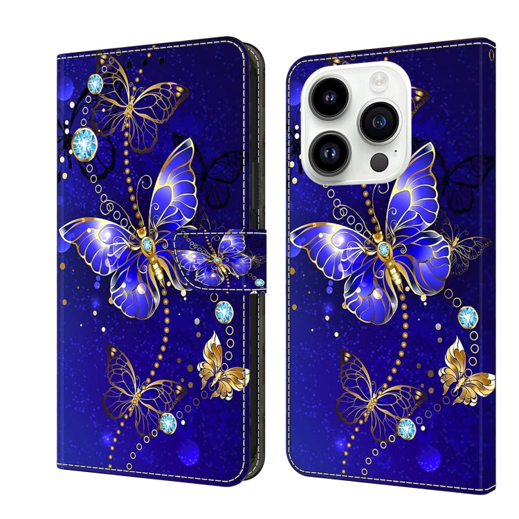 Crystal 3D Shockproof Protective Leather Phone Case, For iPhone 13 / 14, For iPhone 15 Pro