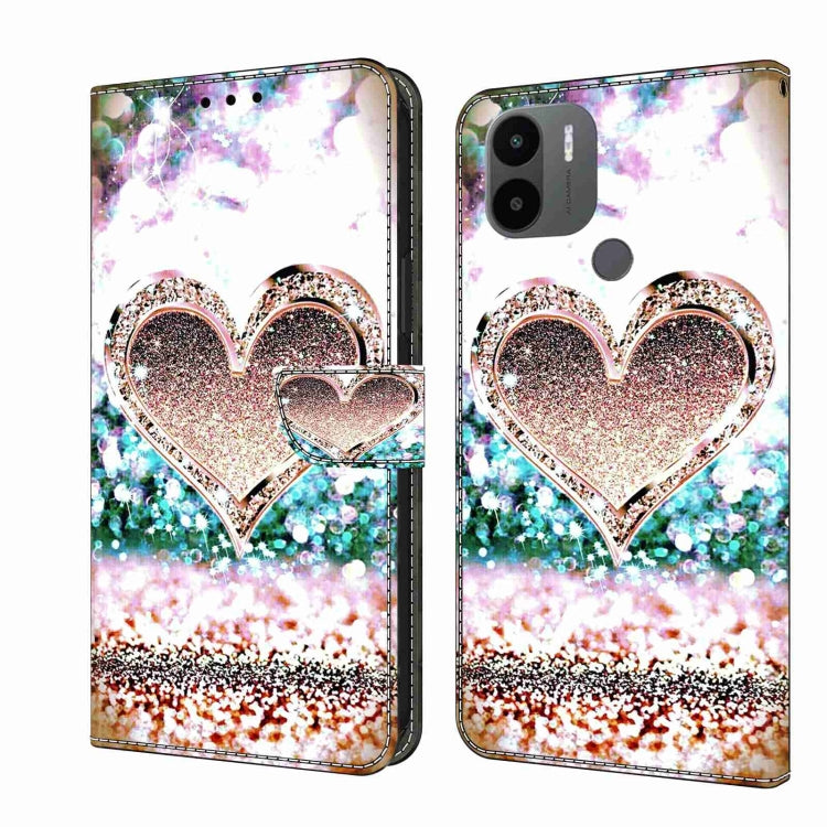Crystal 3D Shockproof Protective Leather Phone Case, For Xiaomi Redmi A1+ / A2 / A2+, For Xiaomi 13T Pro