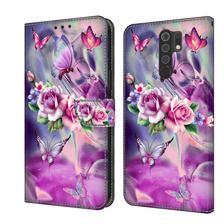 Crystal 3D Shockproof Protective Leather Phone Case, For Xiaomi Redmi 9, For Xiaomi Redmi 9C