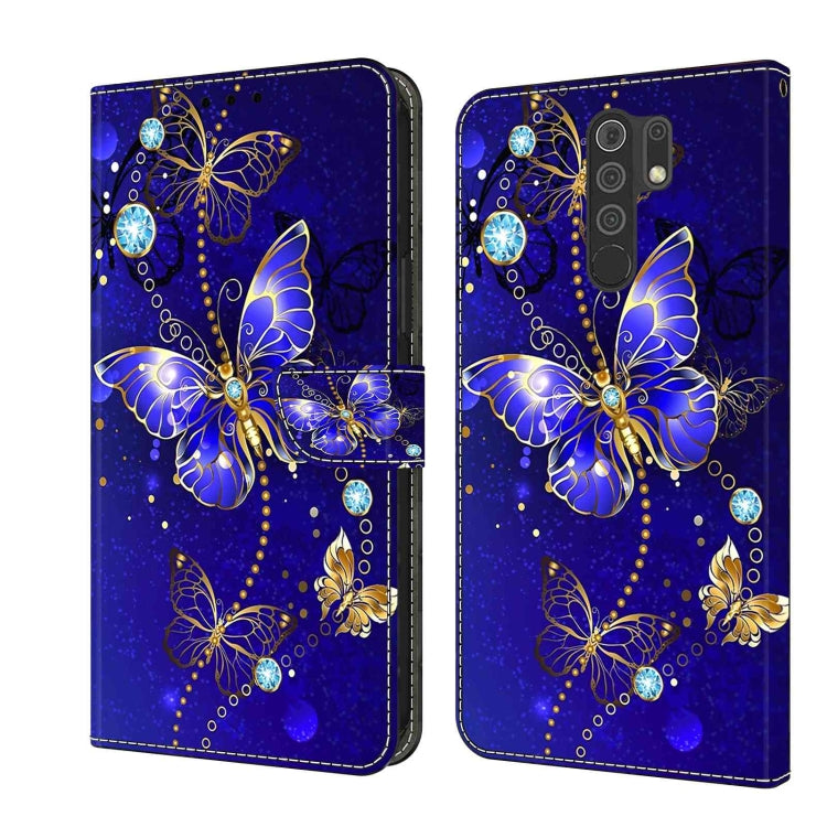 Crystal 3D Shockproof Protective Leather Phone Case, For Xiaomi Redmi 9, For Xiaomi Redmi 9C