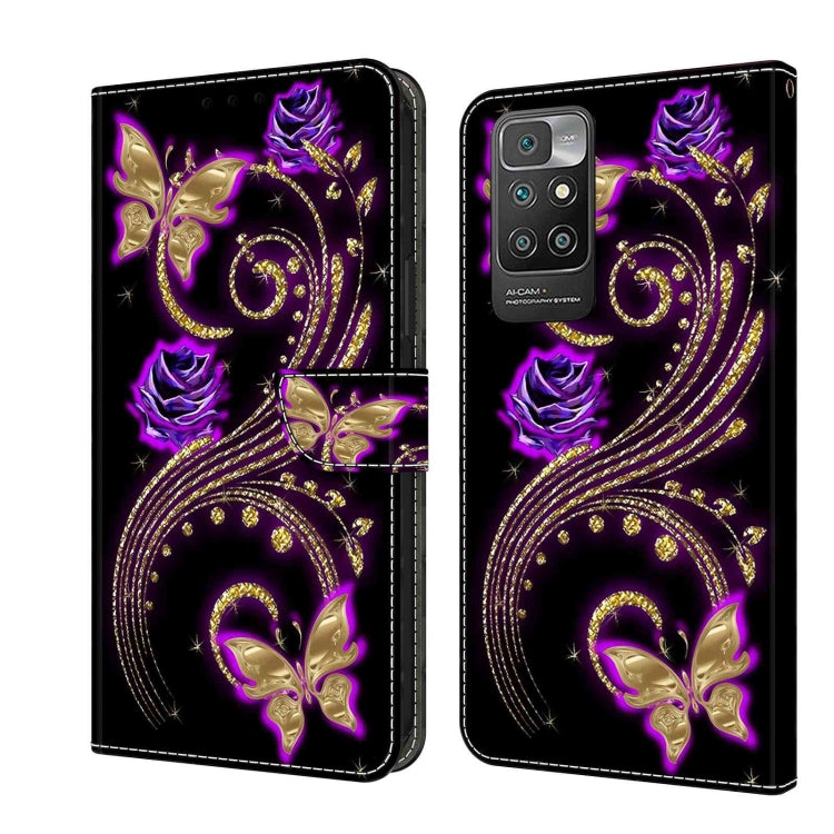 Crystal 3D Shockproof Protective Leather Phone Case, For Xiaomi Redmi Note 12 Pro Global, For Xiaomi Redmi 10