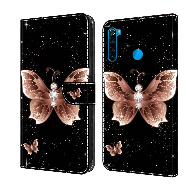 Crystal 3D Shockproof Protective Leather Phone Case, For Xiaomi Redmi Note 8T, For Xiaomi Redmi Note 8