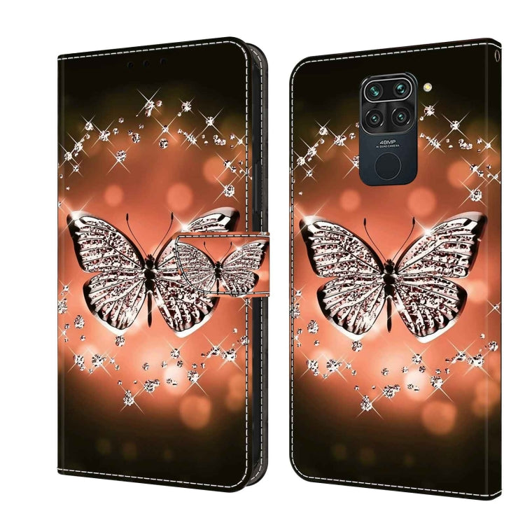 Crystal 3D Shockproof Protective Leather Phone Case, For Xiaomi Redmi Note 9, For Xiaomi Redmi Note 9 Pro