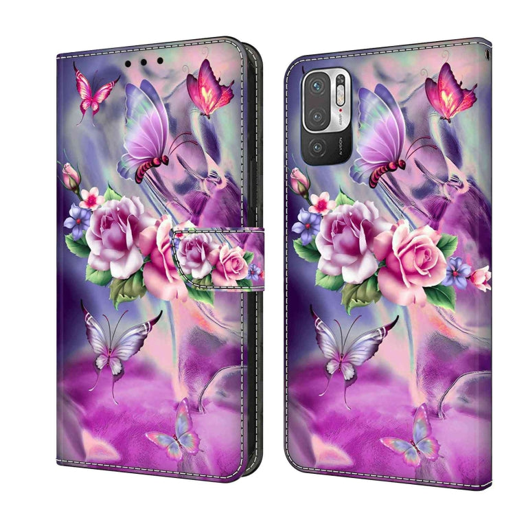 Crystal 3D Shockproof Protective Leather Phone Case, For Xiaomi Redmi Note 10 5G, For Xiaomi Redmi Note 10 4G