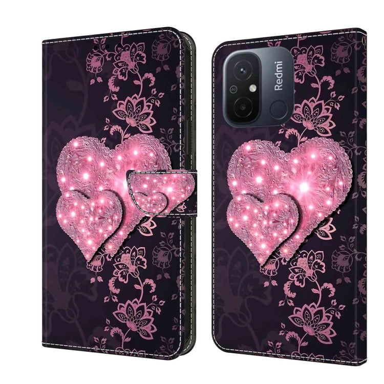 Crystal 3D Shockproof Protective Leather Phone Case, For Xiaomi Redmi Note 12 5G Global / Poco X5, For Xiaomi Redmi 11A 4G / Redmi 12C Global
