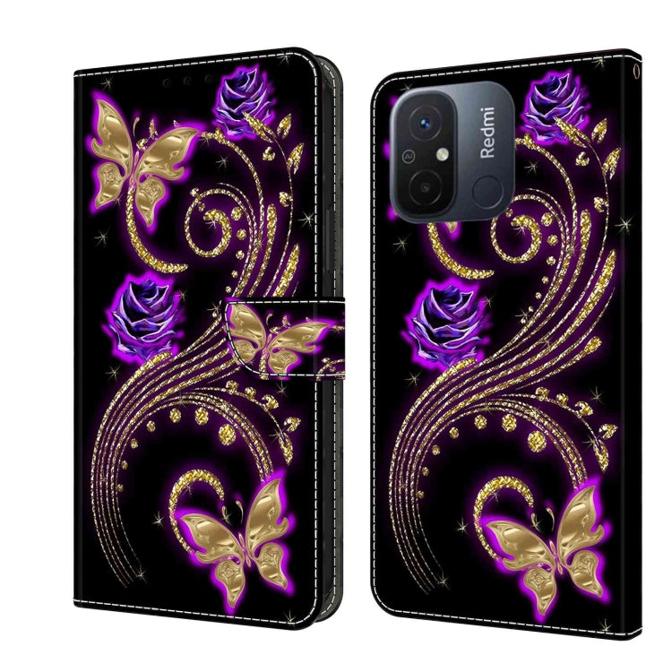 Crystal 3D Shockproof Protective Leather Phone Case, For Xiaomi Redmi Note 12 5G Global / Poco X5, For Xiaomi Redmi 11A 4G / Redmi 12C Global