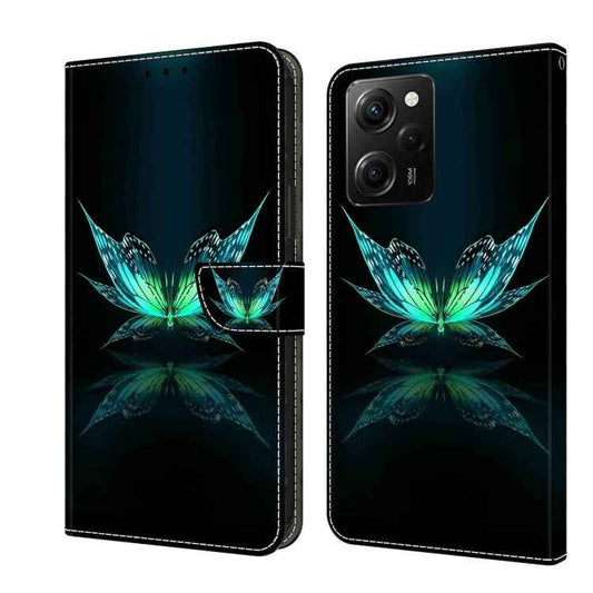Crystal 3D Shockproof Protective Leather Phone Case, For Xiaomi Redmi Note 12 Pro Global, For Xiaomi Redmi 10