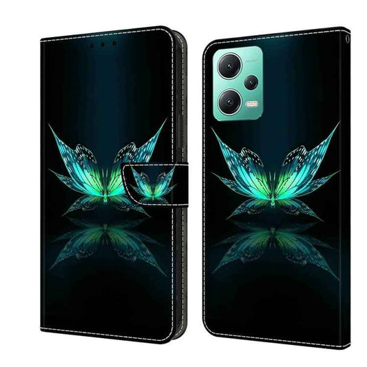 Crystal 3D Shockproof Protective Leather Phone Case, For Xiaomi Redmi Note 12 5G Global / Poco X5, For Xiaomi Redmi 11A 4G / Redmi 12C Global