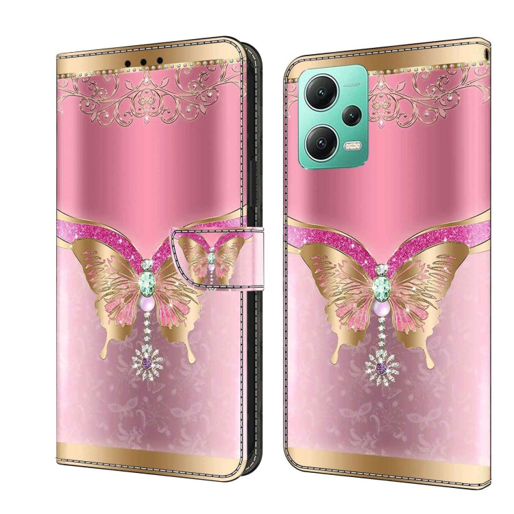 Crystal 3D Shockproof Protective Leather Phone Case, For Xiaomi Redmi Note 12 5G Global / Poco X5, For Xiaomi Redmi 11A 4G / Redmi 12C Global