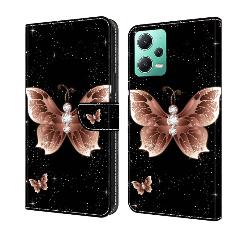Crystal 3D Shockproof Protective Leather Phone Case, For Xiaomi Redmi Note 12 5G Global / Poco X5, For Xiaomi Redmi 11A 4G / Redmi 12C Global