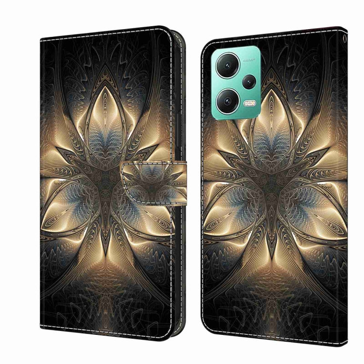 Crystal 3D Shockproof Protective Leather Phone Case, For Xiaomi Redmi Note 12 5G Global / Poco X5, For Xiaomi Redmi 11A 4G / Redmi 12C Global