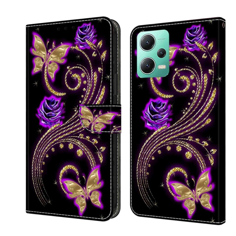 Crystal 3D Shockproof Protective Leather Phone Case, For Xiaomi Redmi Note 12 5G Global / Poco X5, For Xiaomi Redmi 11A 4G / Redmi 12C Global