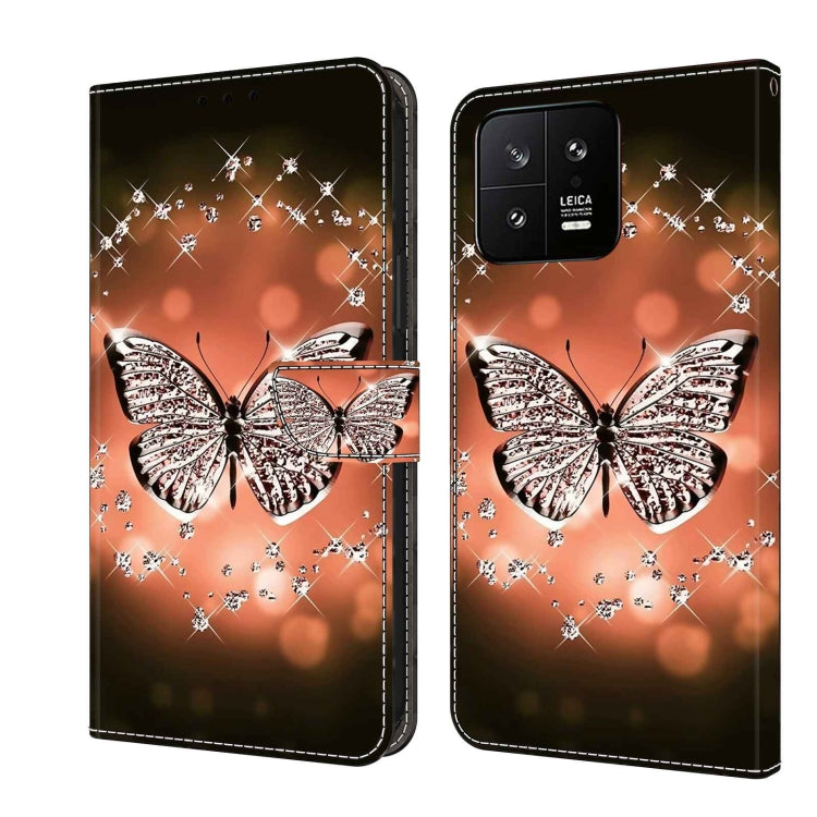 Crystal 3D Shockproof Protective Leather Phone Case, For Xiaomi 13, For Xiaomi Redmi Note 11 Pro 5G / 4G Global