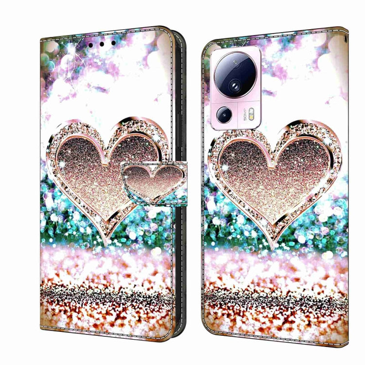 Crystal 3D Shockproof Protective Leather Phone Case, For Xiaomi 13 Lite, For Xiaomi 13 Pro