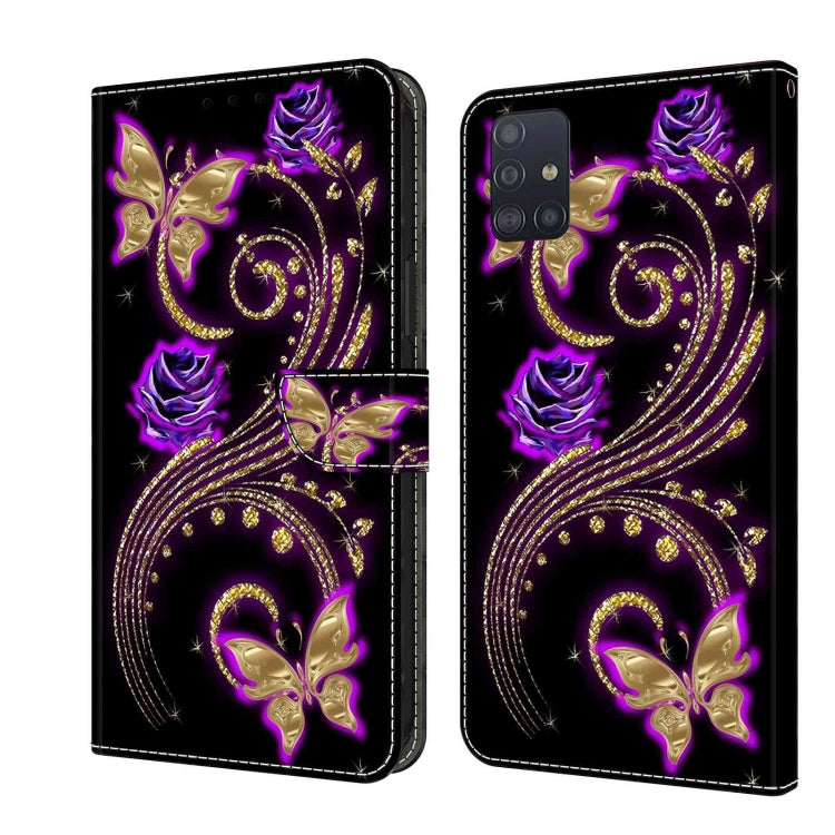 Crystal 3D Shockproof Protective Leather Phone Case, For Samsung Galaxy A21s, For Samsung Galaxy A71 4G