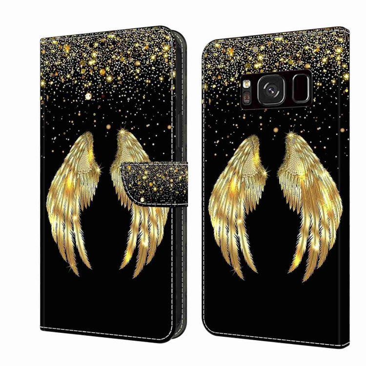 Crystal 3D Shockproof Protective Leather Phone Case, For Samsung Galaxy S8