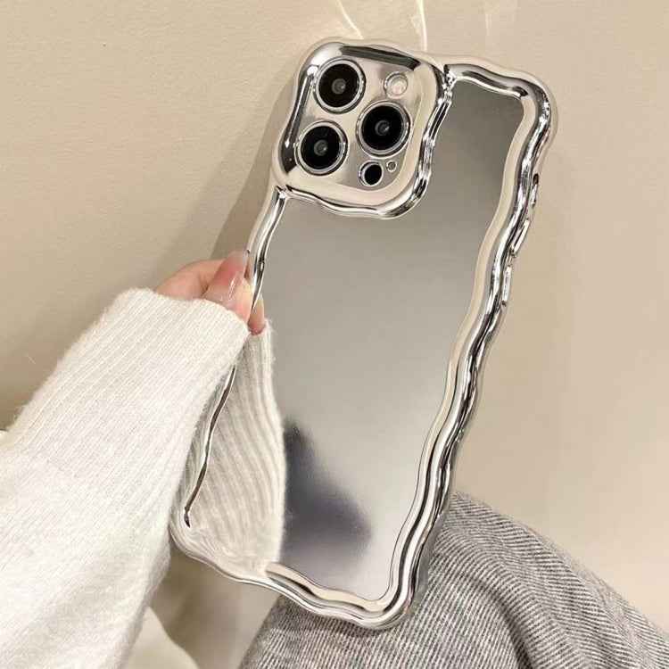 Electroplated Mirror Waves Silicone Phone Case