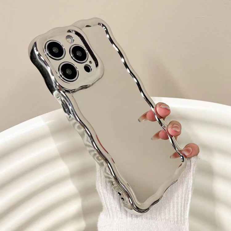 Electroplated Mirror Waves Silicone Phone Case