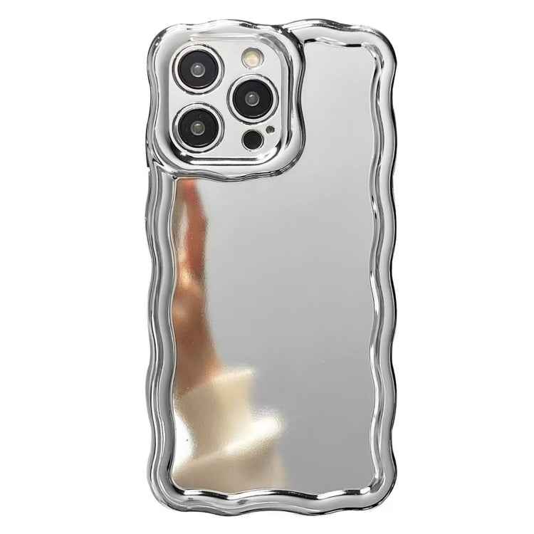 Electroplated Mirror Waves Silicone Phone Case
