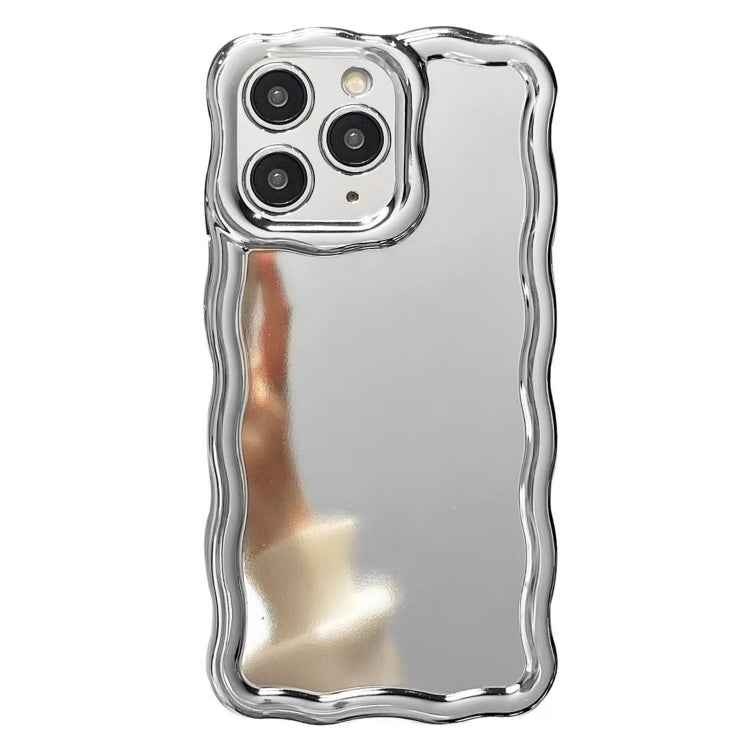 Electroplated Mirror Waves Silicone Phone Case