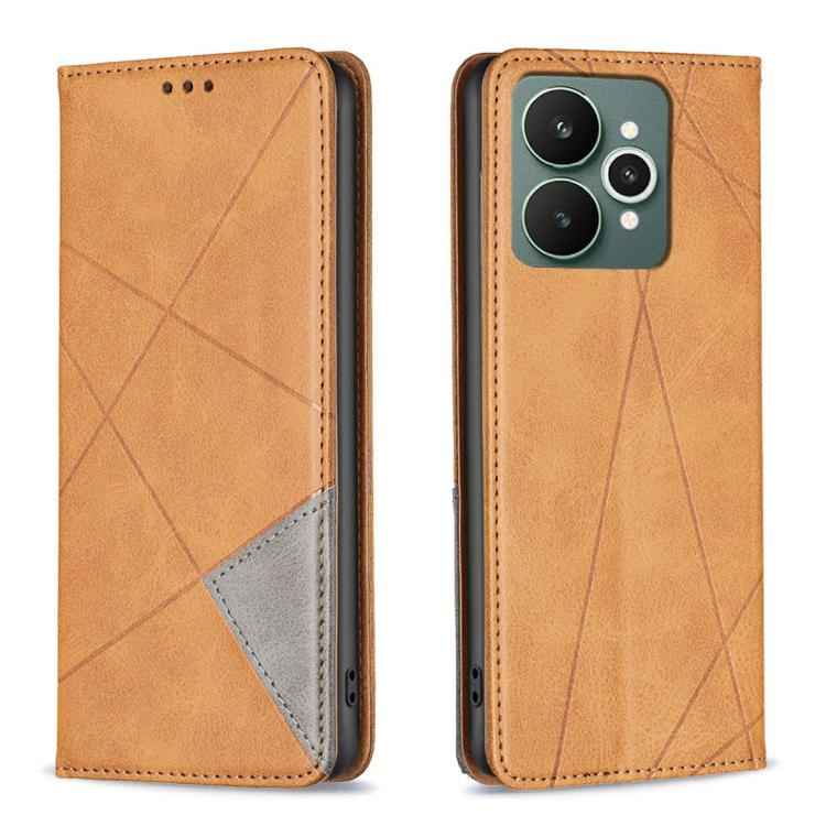 Rhombus Texture Leather Phone Case, For Realme 15 Pro 5G, For Realme 15 5G, For Realme C53