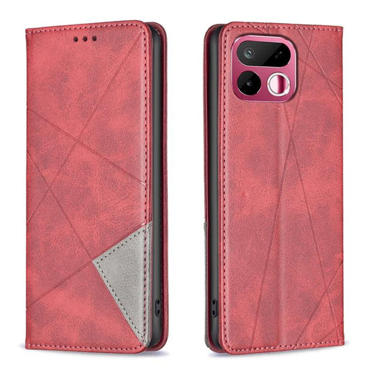 Rhombus Texture Leather Phone Case, For Realme 16T 5G, For Realme 16 5G, For Realme 16 Pro+ 5G, For Realme 16 Pro 5G, For Realme 15 Pro 5G, For Realme 15 5G, For Realme C53