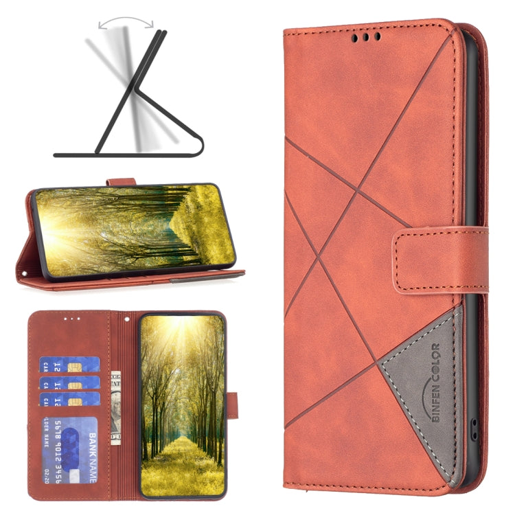 Magnetic Buckle Rhombus Texture Leather Phone Case, For Realme 11 5G, For Realme C53, For Realme C65 4G