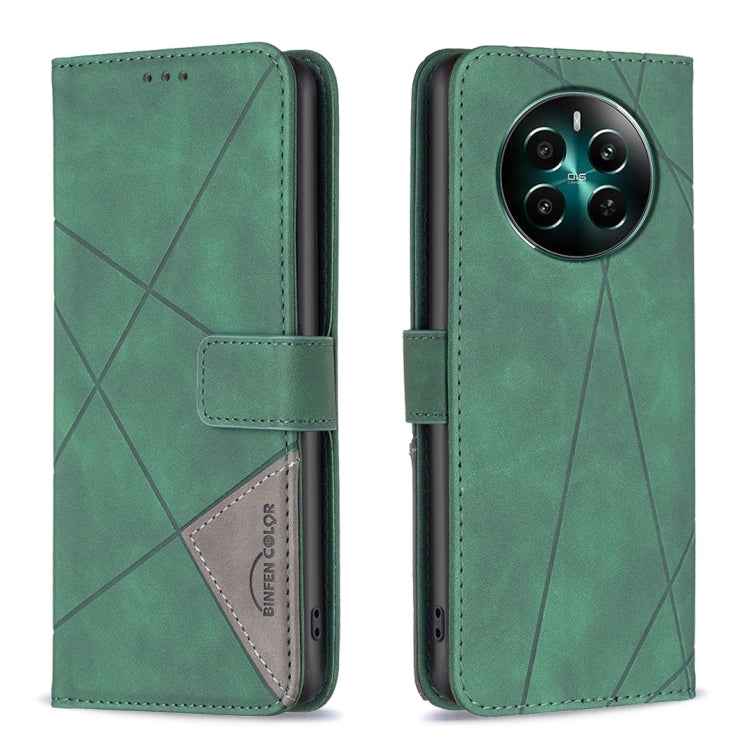 Magnetic Buckle Rhombus Texture Leather Phone Case