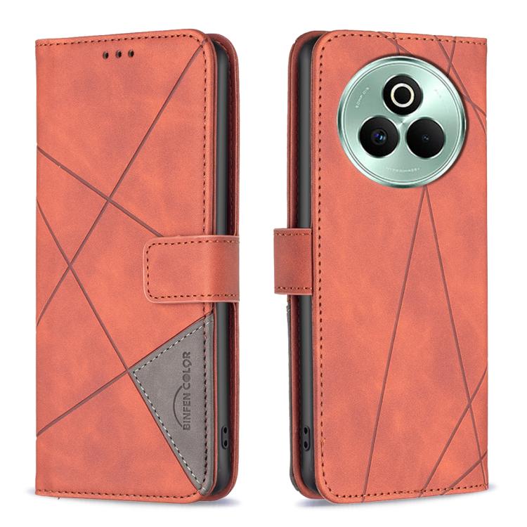 Magnetic Buckle Rhombus Texture Leather Phone Case, For Realme 15 Pro 5G, For Realme 15 5G, For Realme 14 5G Global, For Realme P3 Pro, For Realme 14 Pro, For Realme 14X 5G, For Realme C75 4G, For Realme Note 60 / C61