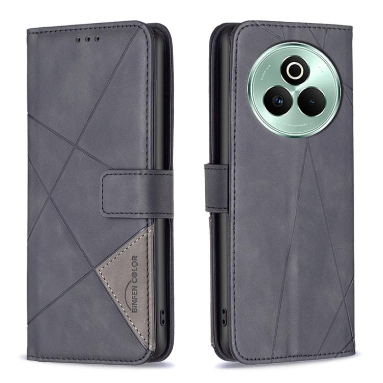 Magnetic Buckle Rhombus Texture Leather Phone Case, For Realme 15 Pro 5G, For Realme 15 5G, For Realme 14 5G Global, For Realme P3 Pro, For Realme 14 Pro, For Realme 14X 5G, For Realme C75 4G, For Realme Note 60 / C61