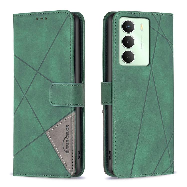 Magnetic Buckle Rhombus Texture Leather Phone Case, For Realme 14X 5G, For Realme C75 4G, For Realme Note 60 / C61, For Realme 13 Pro 5G / 13 Pro+ 5G, For Realme GT 6 / GT 6T, For Realme C61 / C63, For Realme 12+ 5G, For  Realme 11 4G