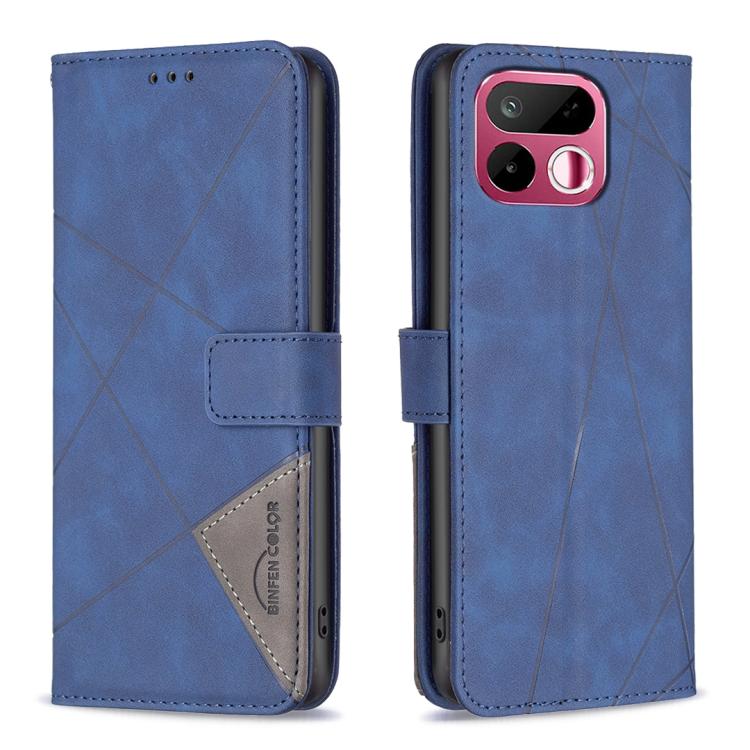 Magnetic Buckle Rhombus Texture Leather Phone Case, For Realme 16T 5G, For Realme 16 5G, For Realme 16 Pro+ 5G, For Realme 16 Pro 5G, For Realme 15 Pro 5G, For Realme 15 5G, For Realme 14 5G Global, For Realme P3 Pro