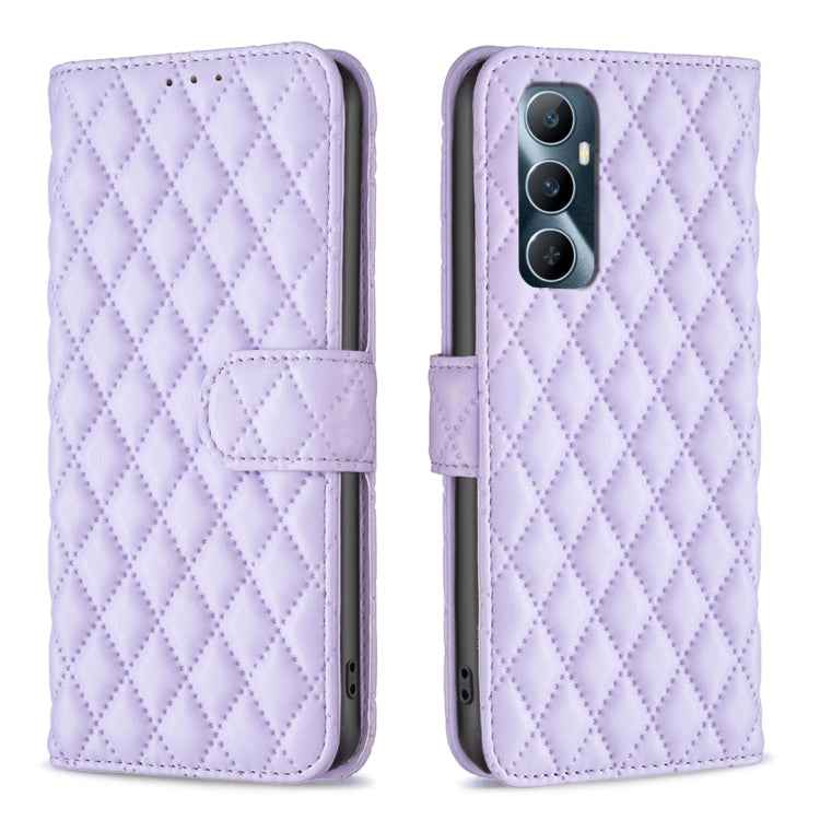Diamond Lattice Wallet Flip Leather Phone Case, For Realme 12+ 5G, For Realme C53, For Realme C65 4G
