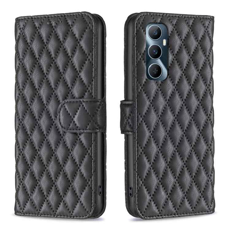 Diamond Lattice Wallet Flip Leather Phone Case, For Realme 12+ 5G, For Realme C53, For Realme C65 4G