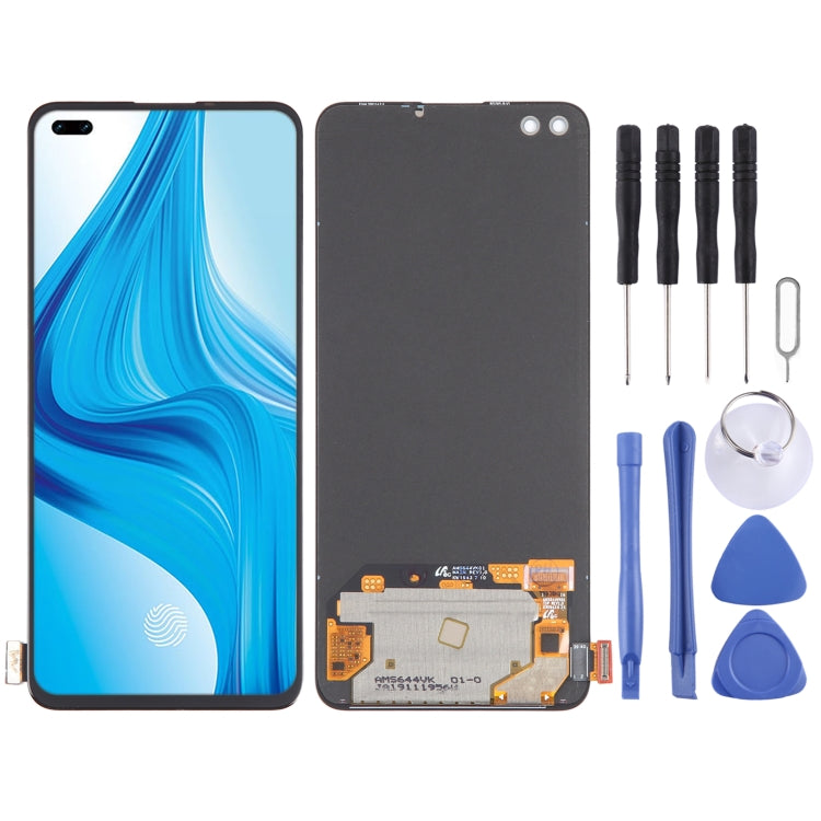 Original Super AMOLED LCD Screen For with Digitizer Full Assembly, For OPPO Reno4 Lite, For OPPO F17 Pro, For OPPO Reno4 5G