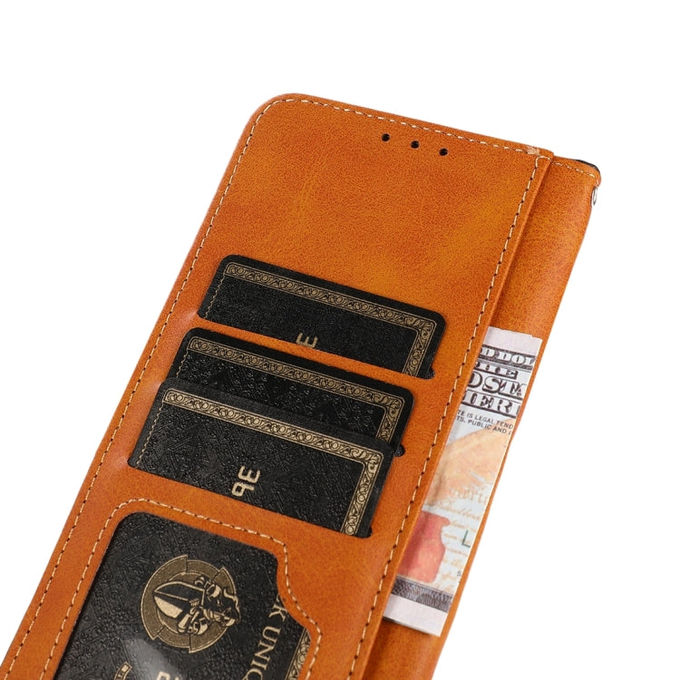 KHAZNEH Dual-color Cowhide Texture Flip Leather Phone Case, For OnePlus Ace 2 Pro, For OnePlus Nord 3 / Ace 2V