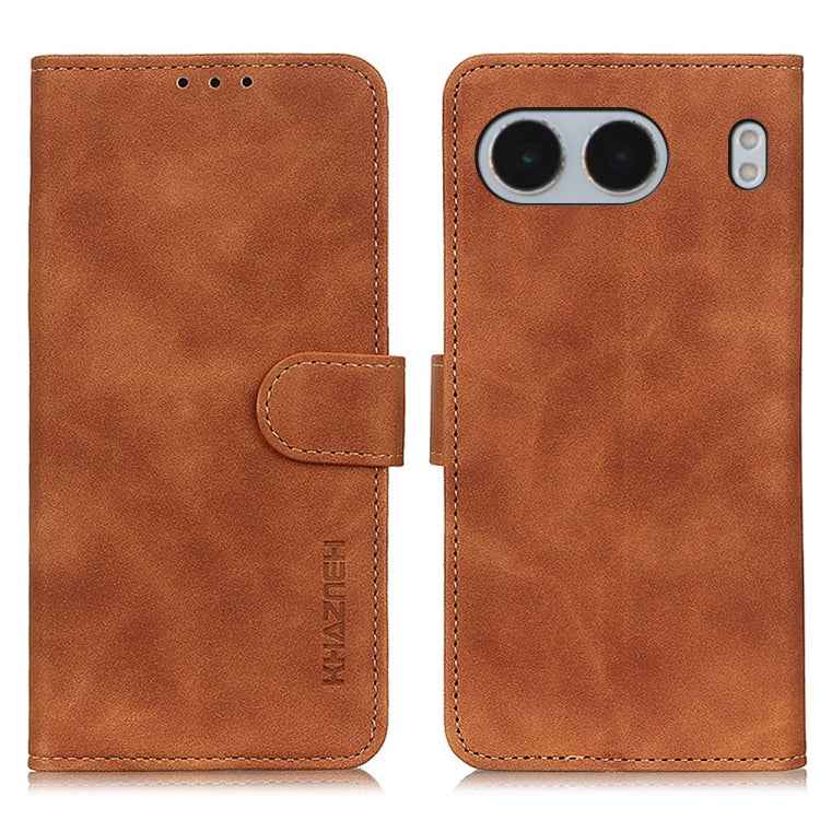 KHAZNEH Retro Texture Leather Phone Case