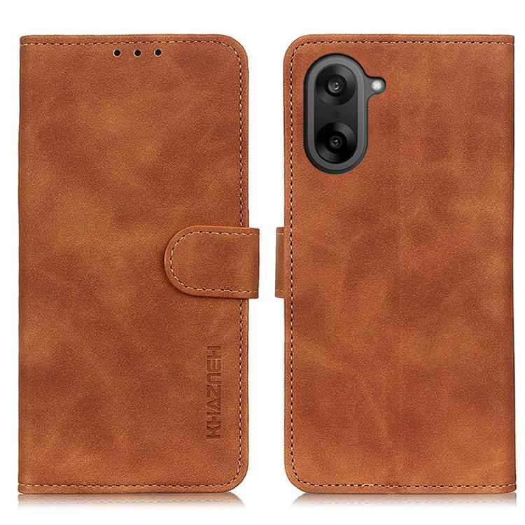KHAZNEH Retro Texture Leather Phone Case