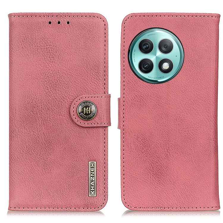 KHAZNEH Cowhide Texture Flip Leather Phone Case