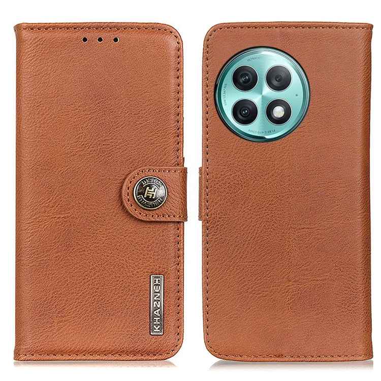 KHAZNEH Cowhide Texture Flip Leather Phone Case