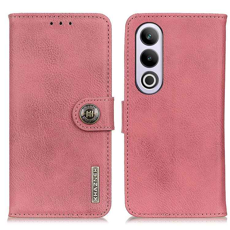KHAZNEH Cowhide Texture Flip Leather Phone Case