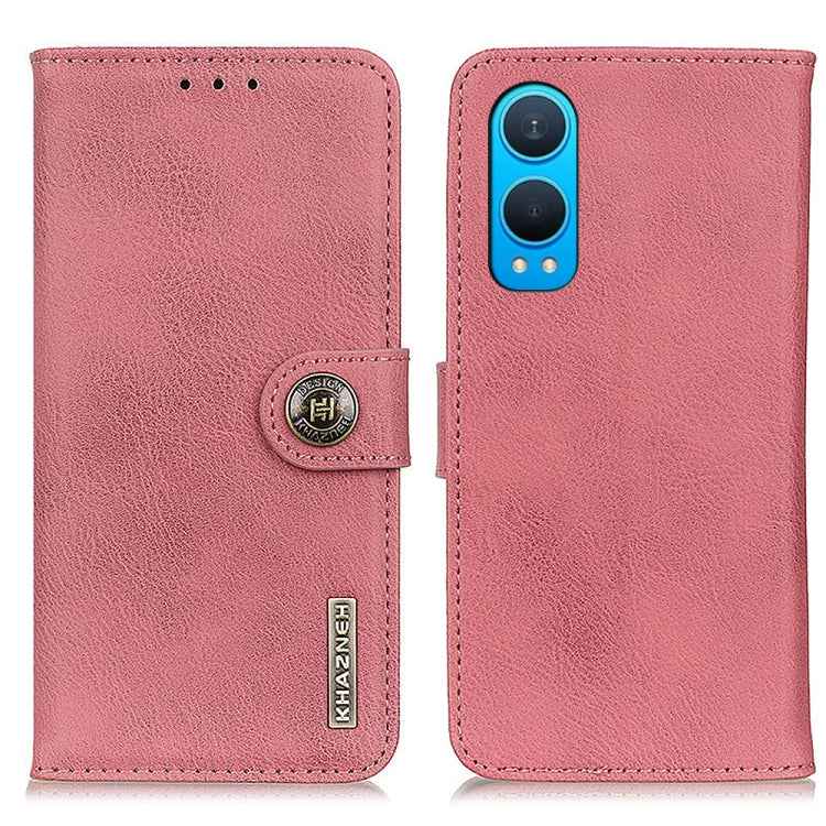 KHAZNEH Cowhide Texture Flip Leather Phone Case