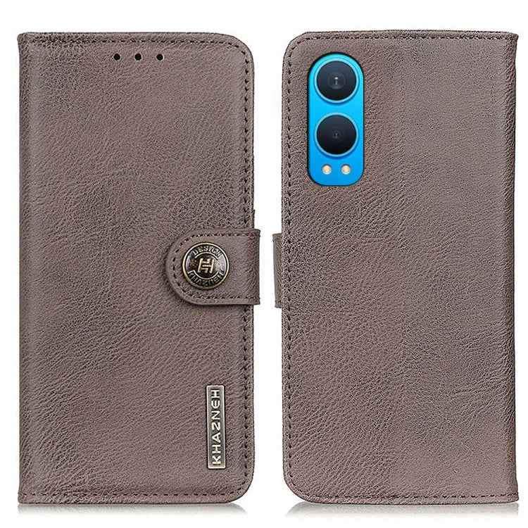 KHAZNEH Cowhide Texture Flip Leather Phone Case