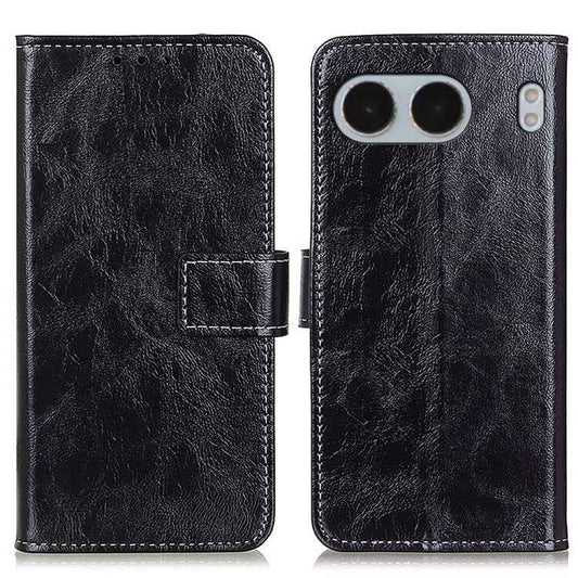 Retro Crazy Horse Texture Leather Phone Case