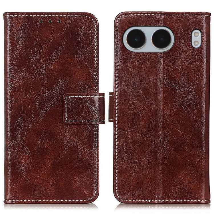 Retro Crazy Horse Texture Leather Phone Case
